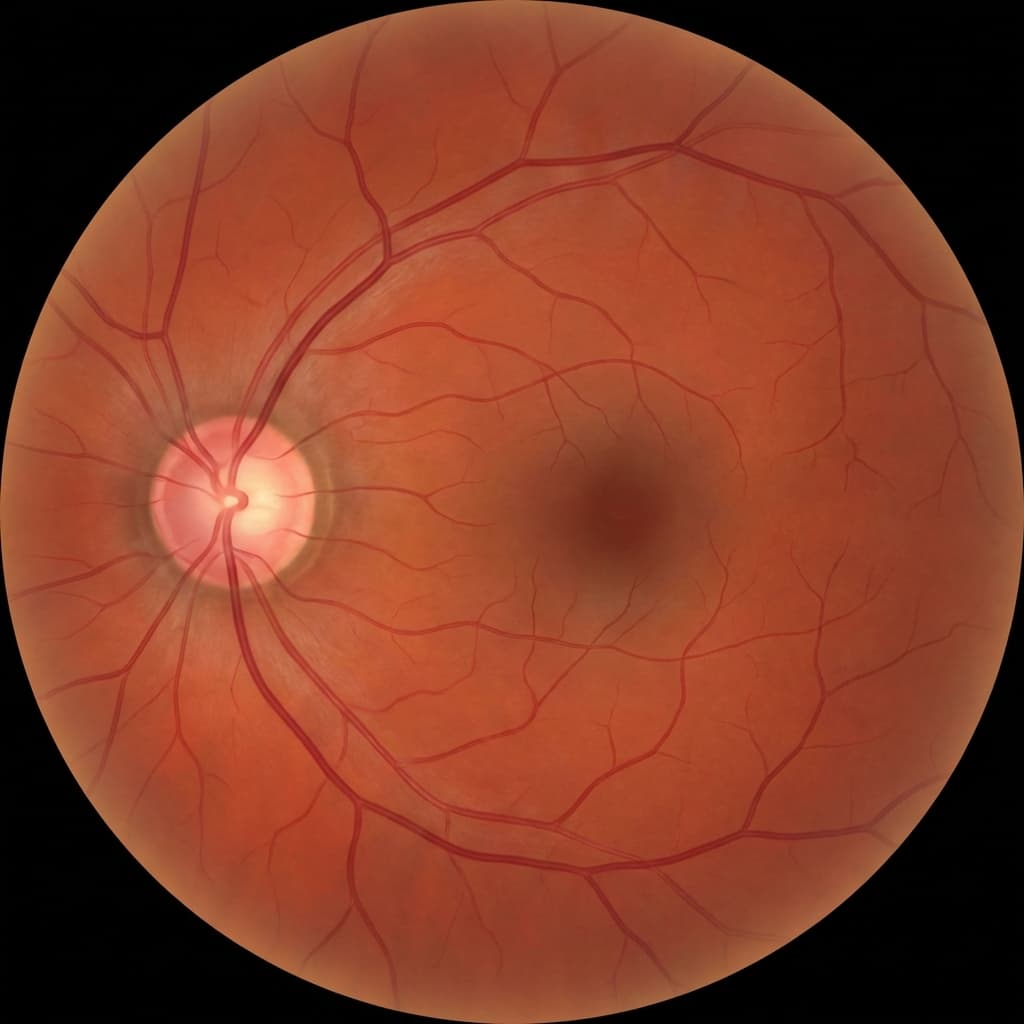 정상 안구 시신경